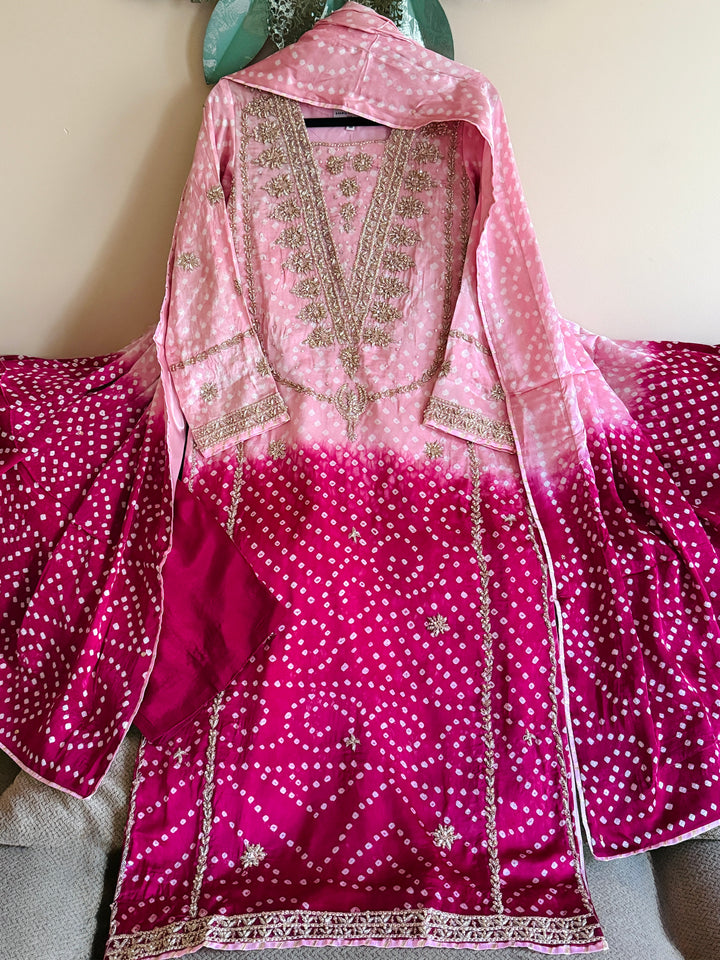 PURE SILK CHUNRI SUIT(CUSTOM SERIES) SFCH04