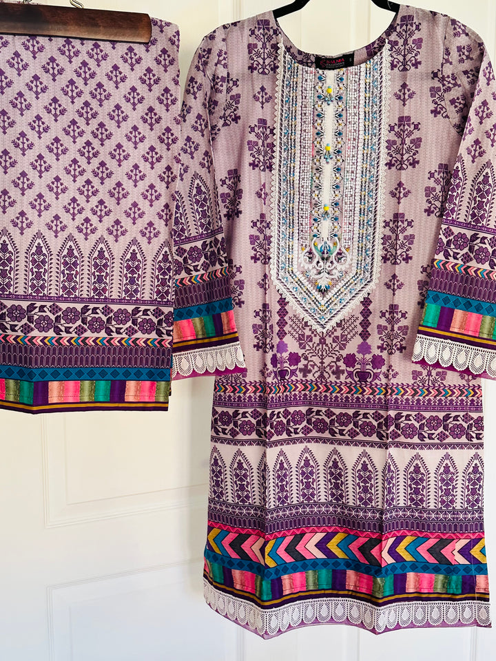 EMBROIDERED CO-ORD SHIRT/PANT MQ13