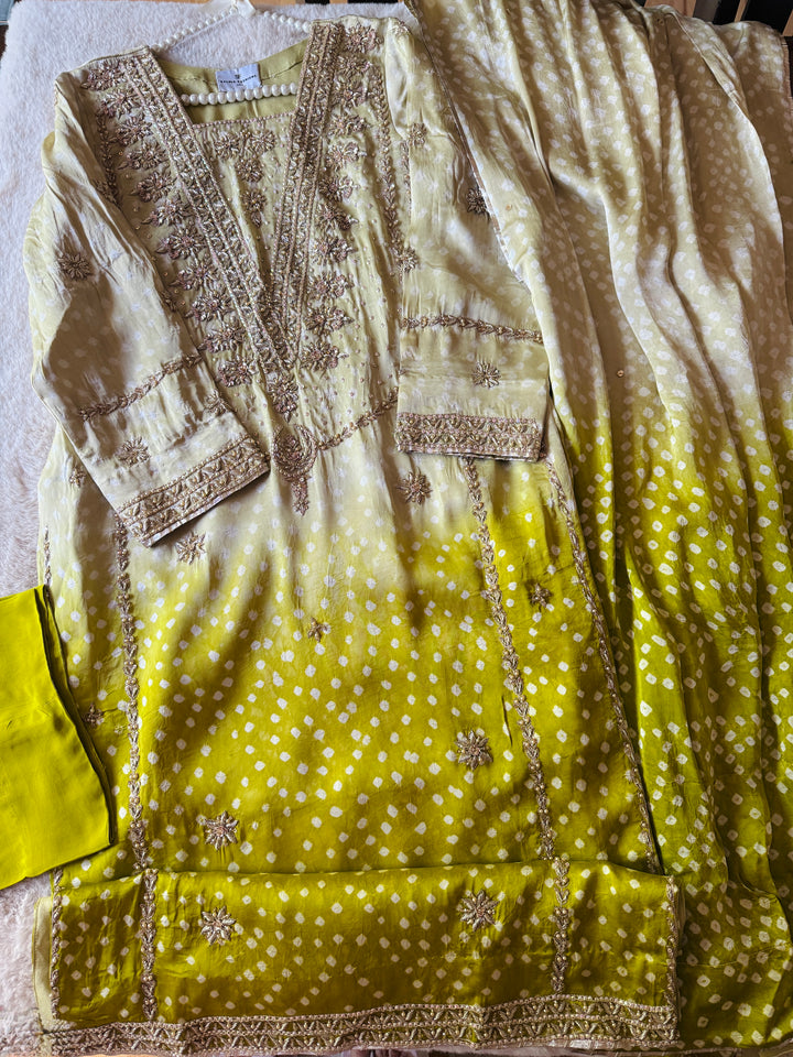 PURE SILK CHUNRI SUIT(CUSTOM SERIES) SFCH03