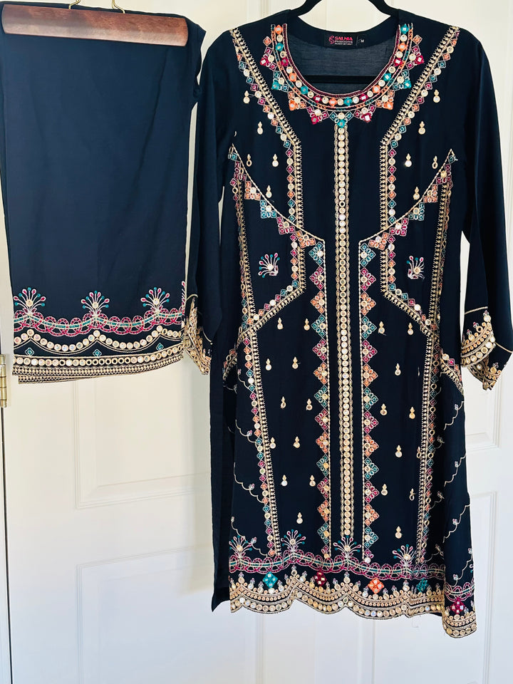 EMBROIDERED CO-ORD SHIRT/PANT MQ14
