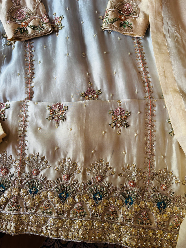 HEAVY PURE SILK CUSTOM WEDDING WEAR MUSF10