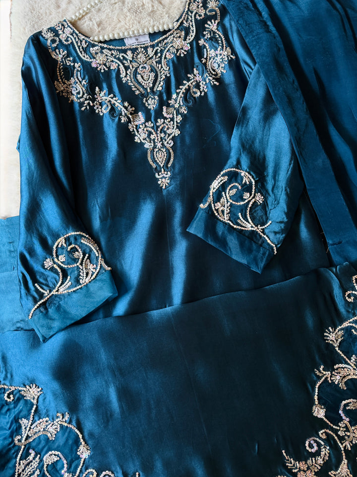 HEAVY PURE SILK CUSTOM PARTYWEAR MUSF02