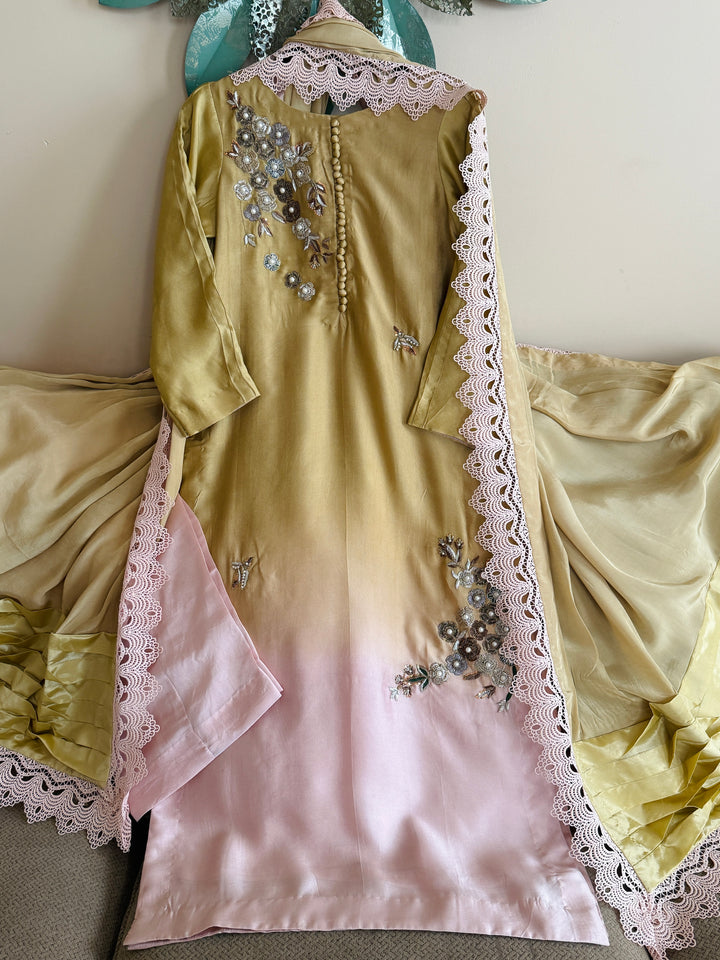 HEAVY PURE SHEESHA SILK CUSTOM PARTYWEAR MUSF23