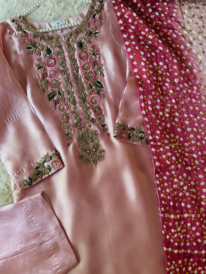 CUSTOM SERIES PURE SILK CHUNRI SUITS CHSF10