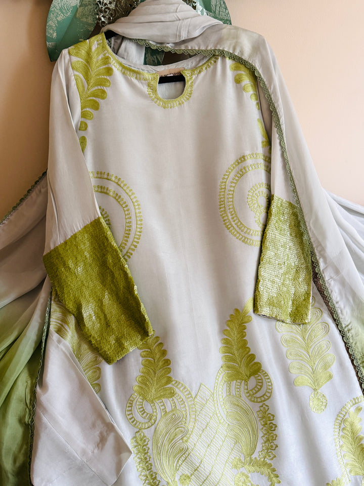 EMBROIDERED SILK KAFTAN SFKF50