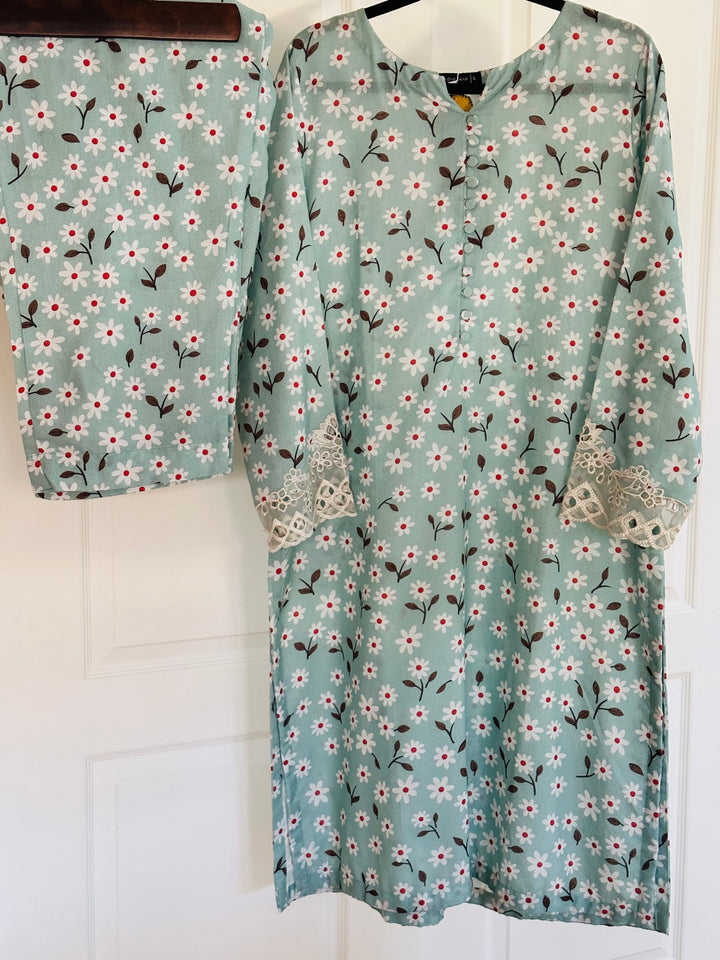 EMBROIDERED CO-ORD SHIRT/PANT SB02