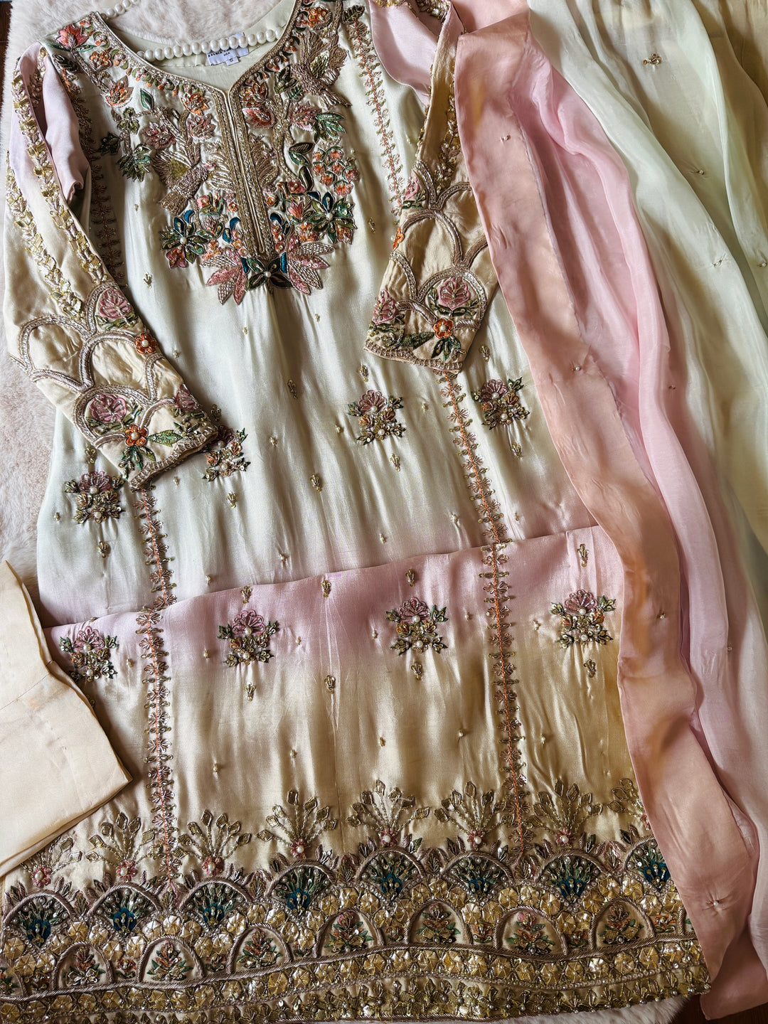 HEAVY PURE SILK CUSTOM WEDDING WEAR MUSF11