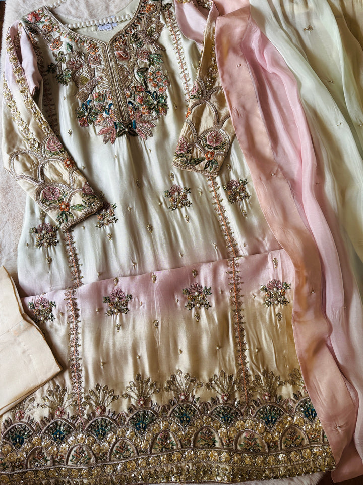 HEAVY PURE SILK CUSTOM WEDDING WEAR MUSF11