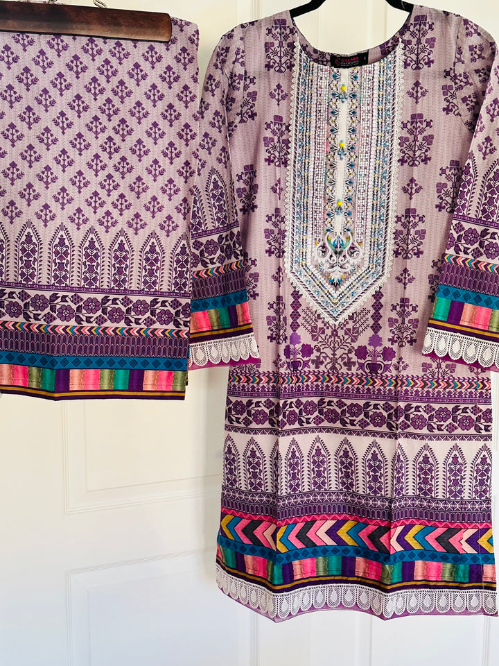 EMBROIDERED CO-ORD SHIRT/PANT MQ13