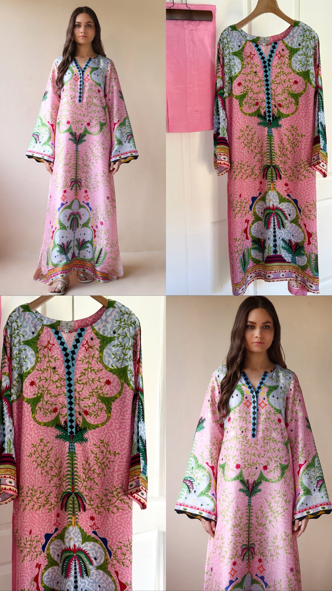 PURE CREPE SILK FUSION KAFTAN SFKF08