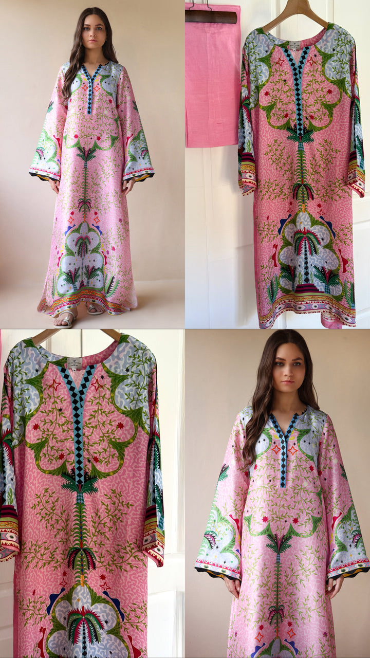 PURE CREPE SILK FUSION KAFTAN SFKF08