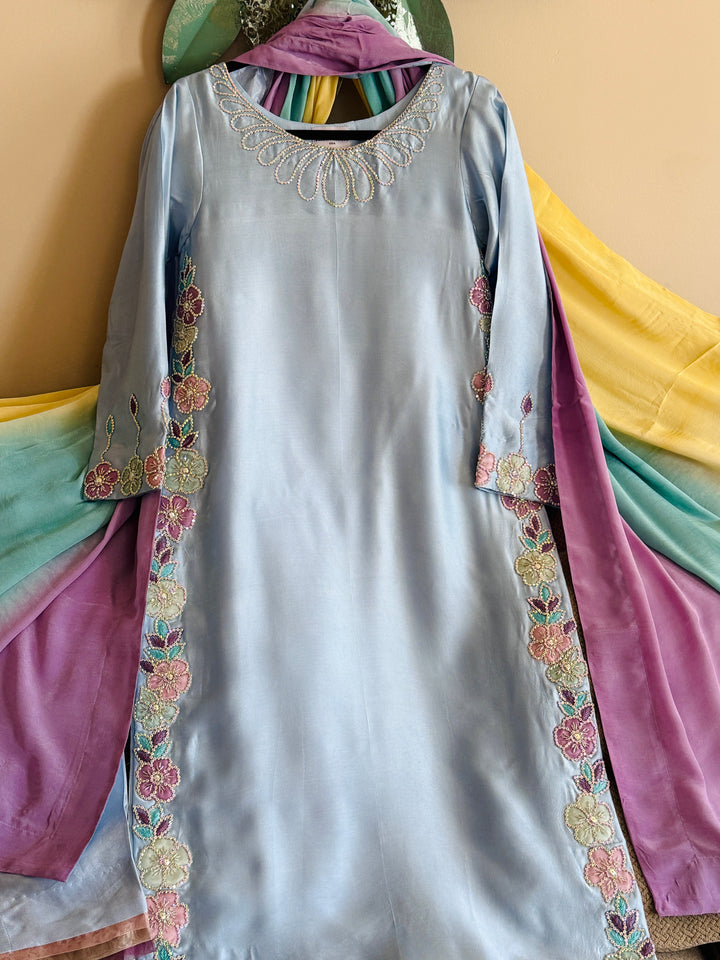 PURE SHEESHA SILK CUSTOM PARTYWEAR MUSF18