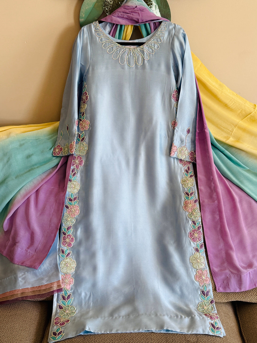 PURE SHEESHA SILK CUSTOM PARTYWEAR MUSF18