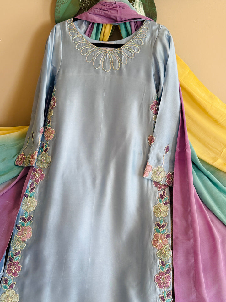 PURE SHEESHA SILK CUSTOM PARTYWEAR MUSF18
