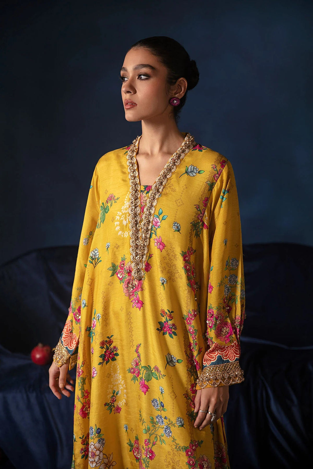 PURE CREPE SILK FUSION KAFTAN SFKF04
