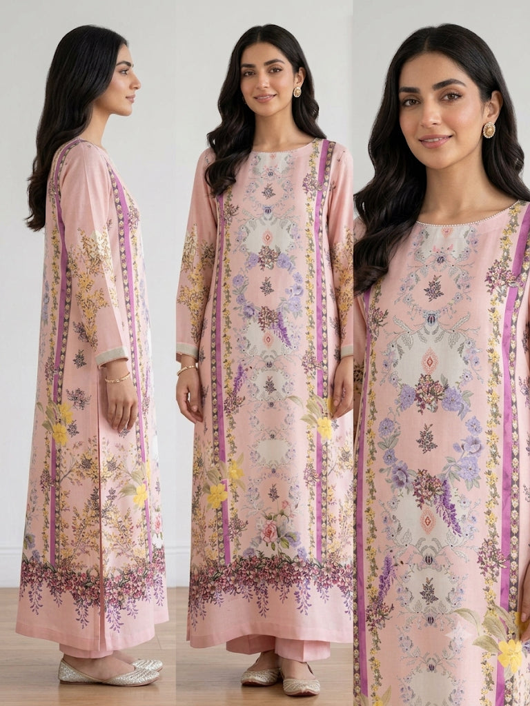 PURE CREPE SILK FUSION KAFTAN SFKF03
