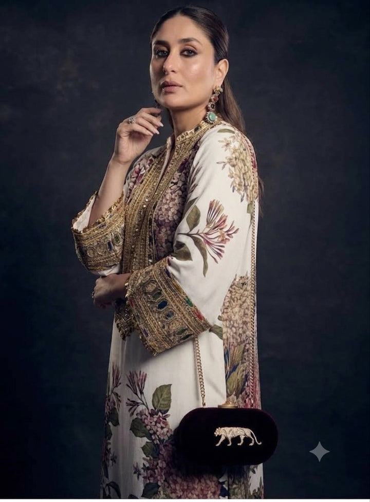 PURE CREPE SILK FUSION KAFTAN SFKF06