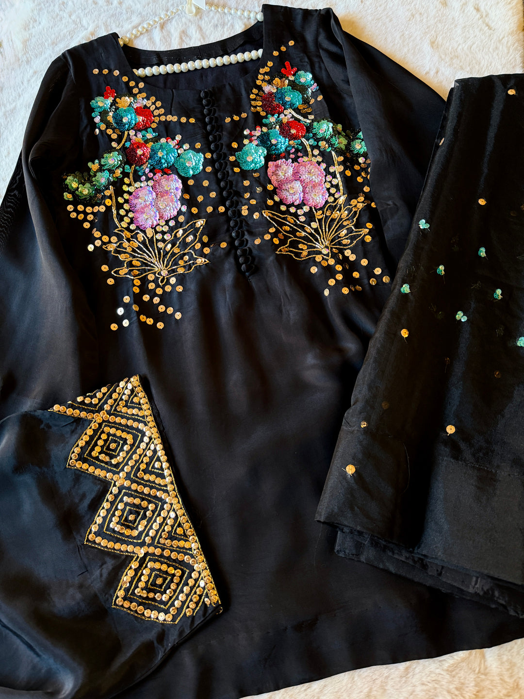 MUSE INSPIRED SILK FARSHI SHALWAR FRSH13