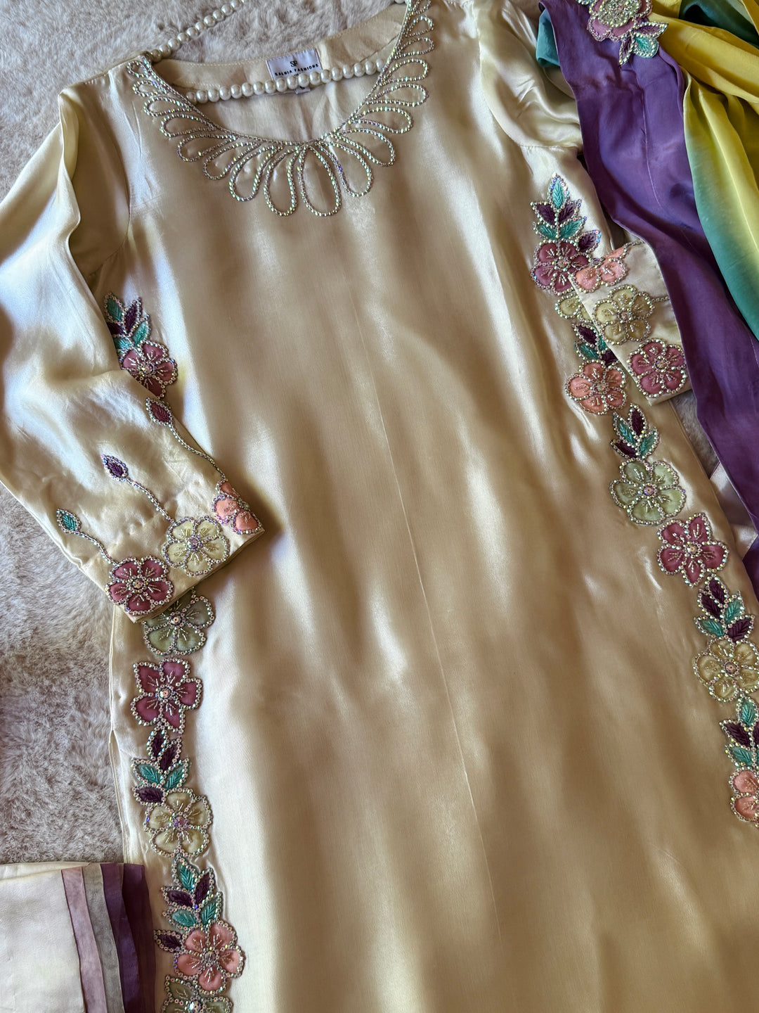 PURE SHEESHA SILK CUSTOM PARTYWEAR MUSF16