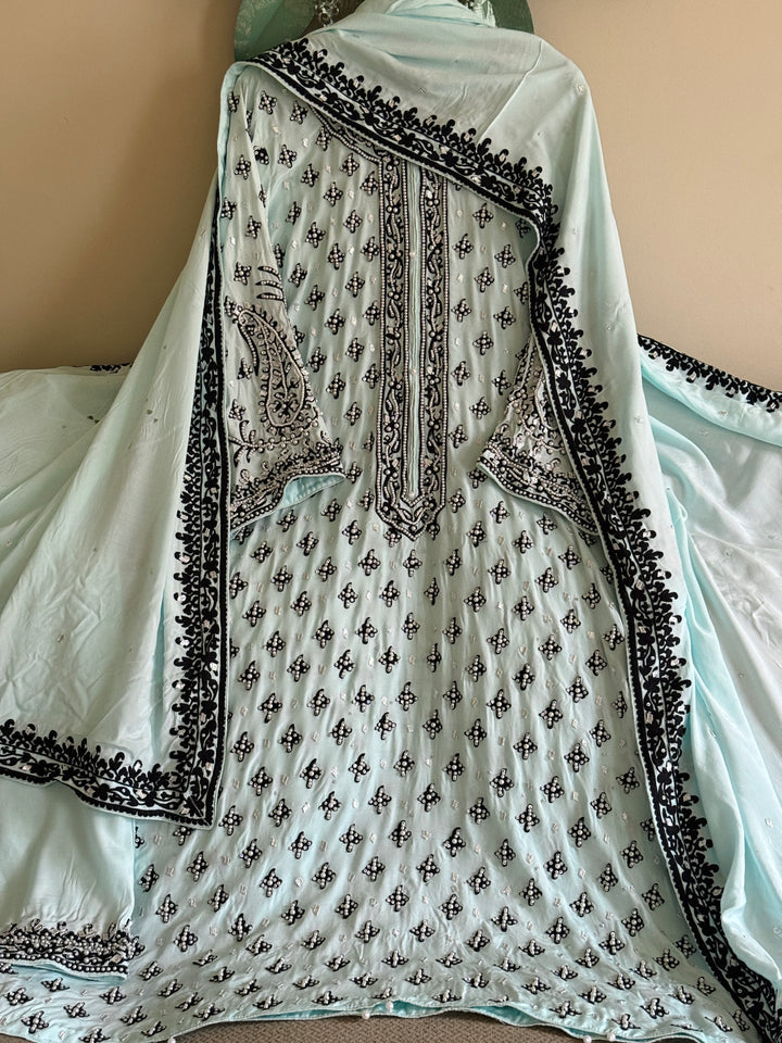 HEAVY PARTYWEAR PEARLWORK SUIT ALPW03