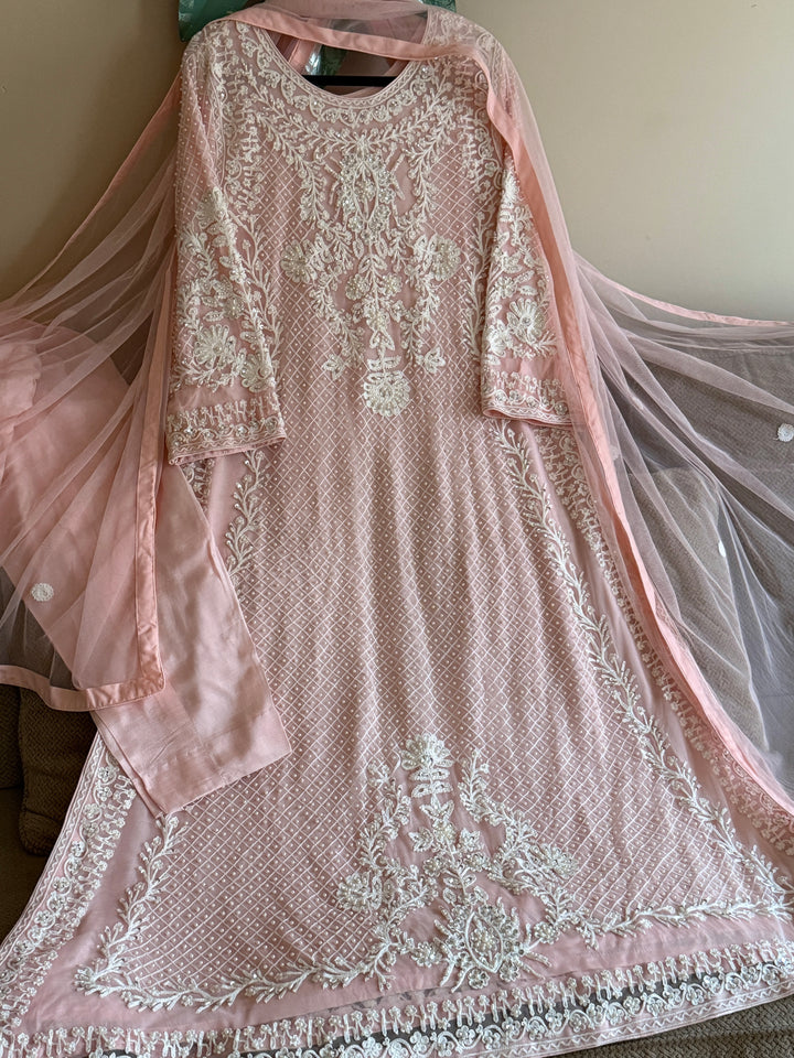 HEAVY PARTYWEAR PEARLWORK SUIT ALPW04