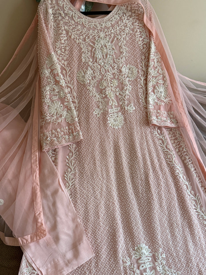 HEAVY PARTYWEAR PEARLWORK SUIT ALPW04