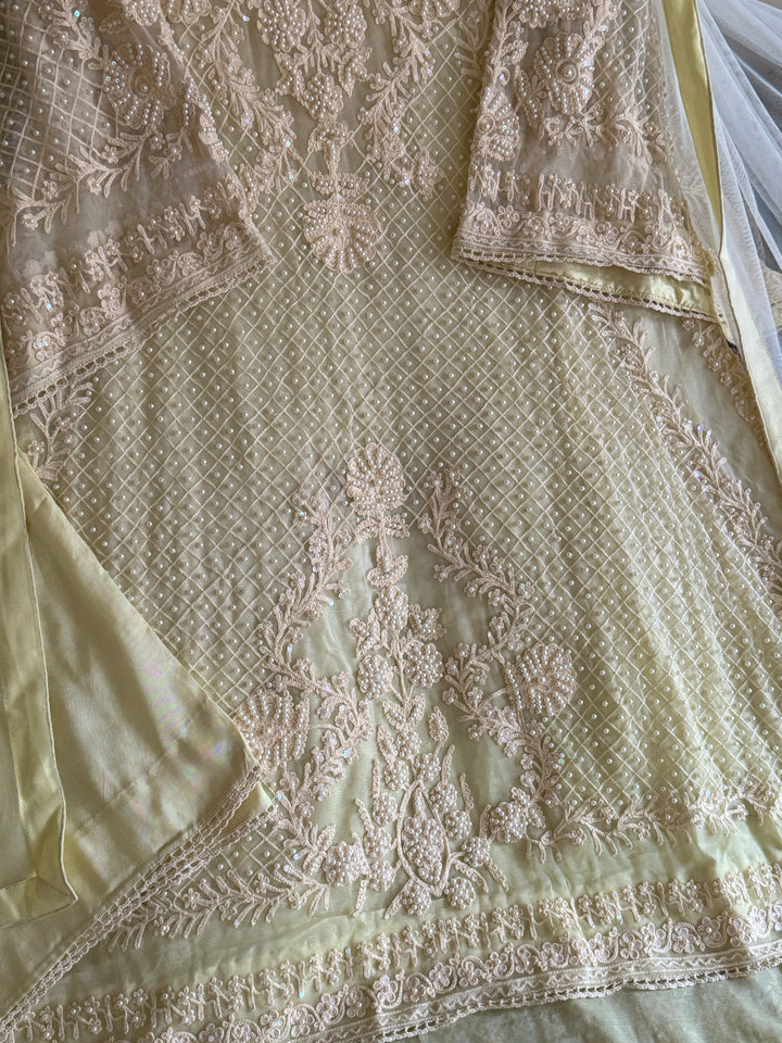 HEAVY PARTYWEAR PEARLWORK SUIT ALPW05