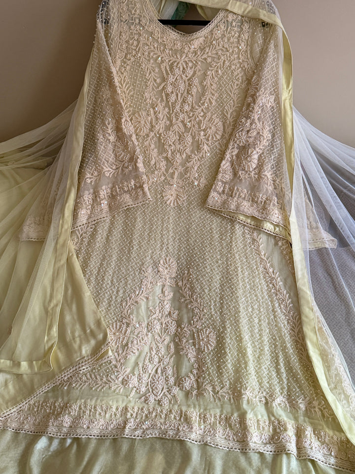 HEAVY PARTYWEAR PEARLWORK SUIT ALPW05