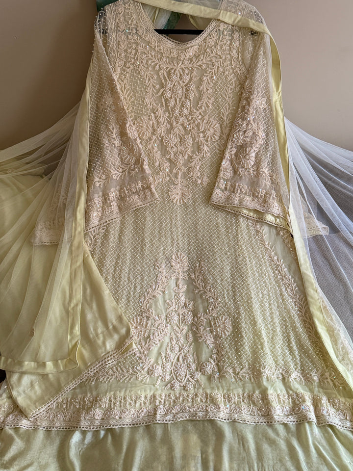 HEAVY PARTYWEAR PEARLWORK SUIT ALPW05