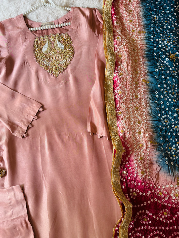 CUSTOM SERIES PURE SILK CHUNRI SUITS CHSF08