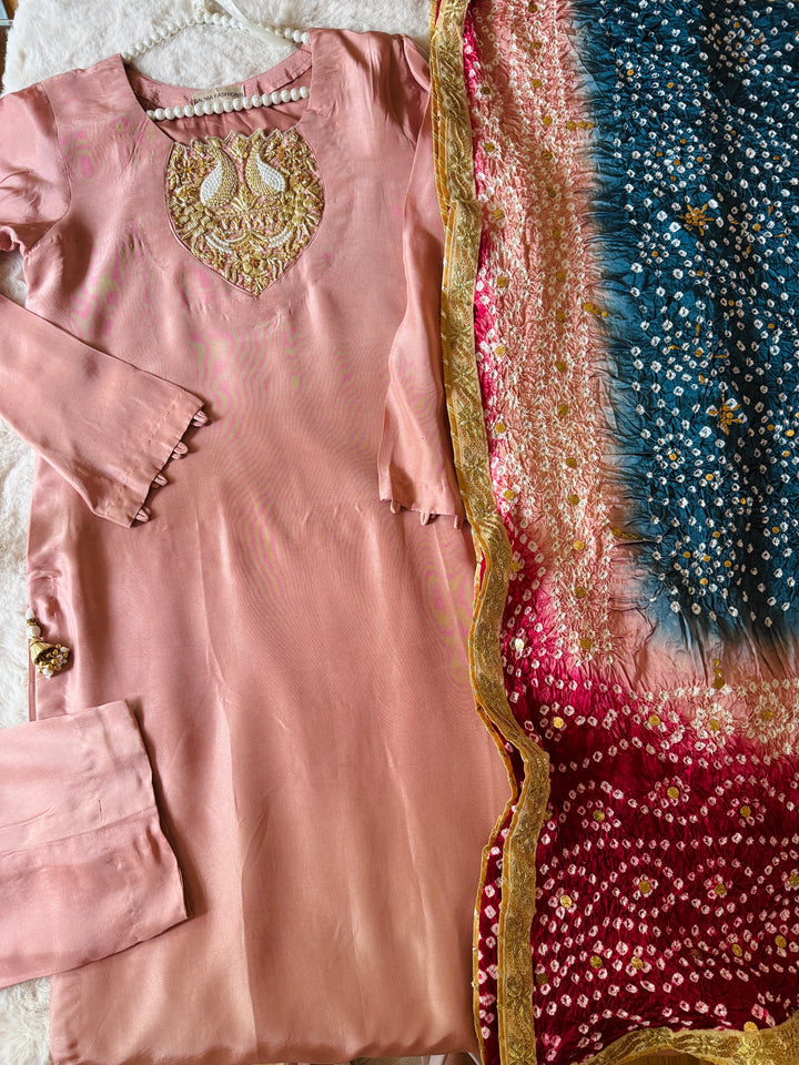 CUSTOM SERIES PURE SILK CHUNRI SUITS CHSF08