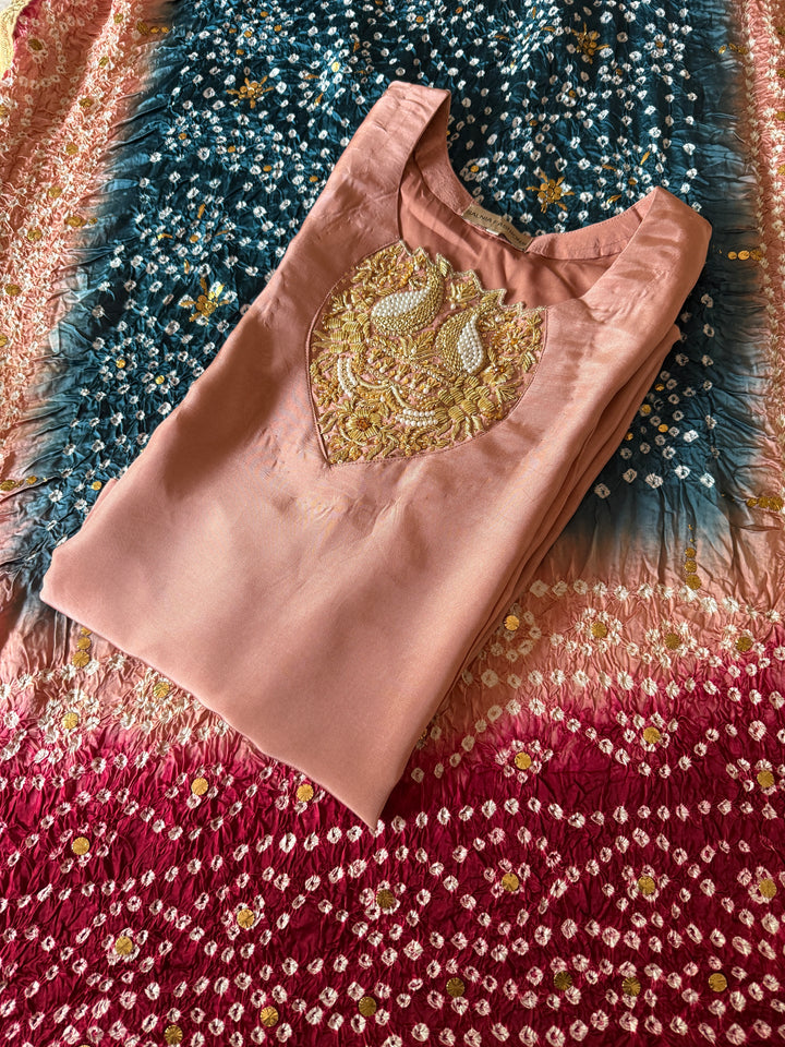 CUSTOM SERIES PURE SILK CHUNRI SUITS CHSF08