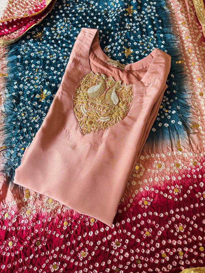 CUSTOM SERIES PURE SILK CHUNRI SUITS CHSF08
