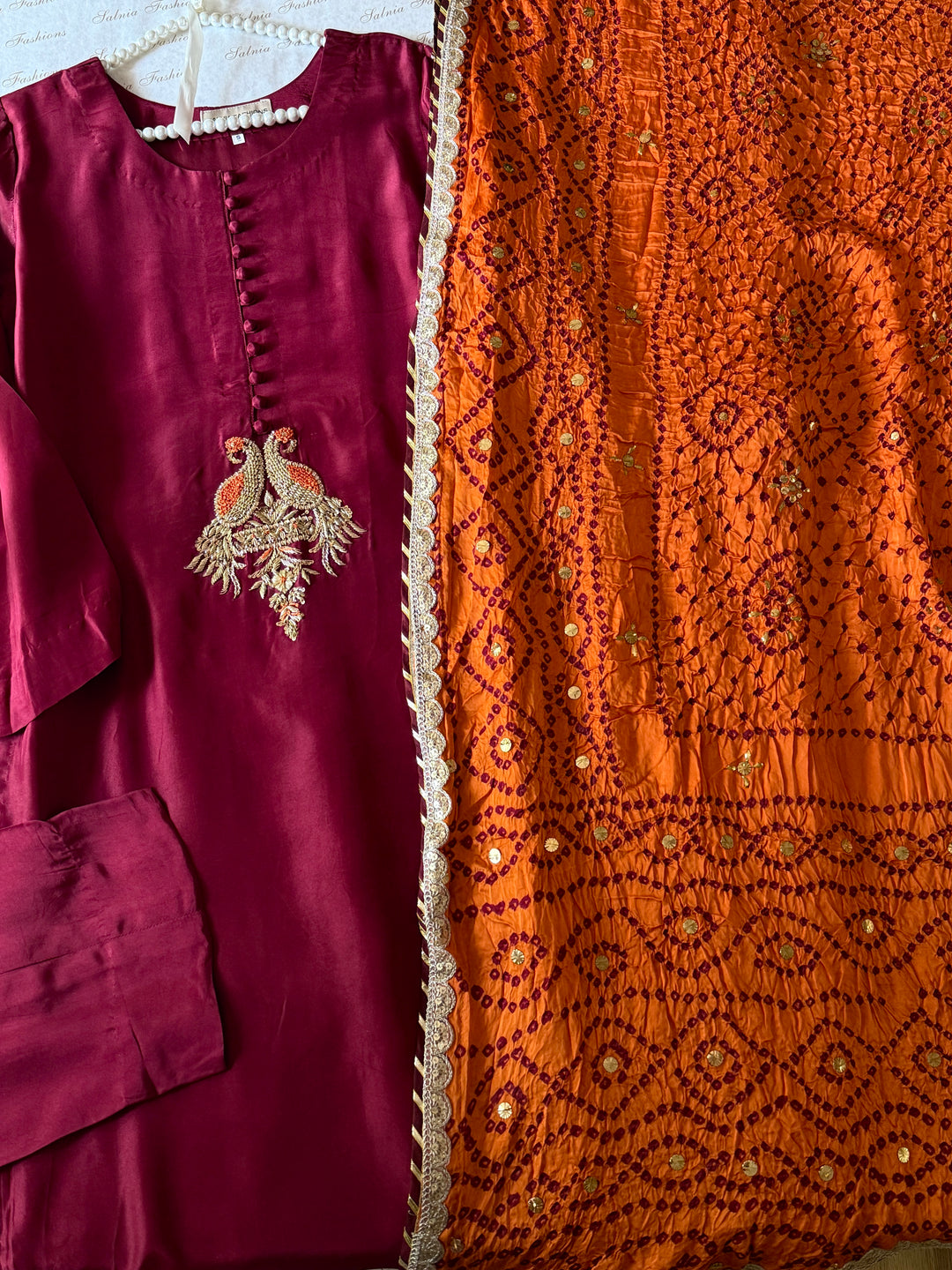 CUSTOM SERIES PURE SILK CHUNRI SUITS CHSF07