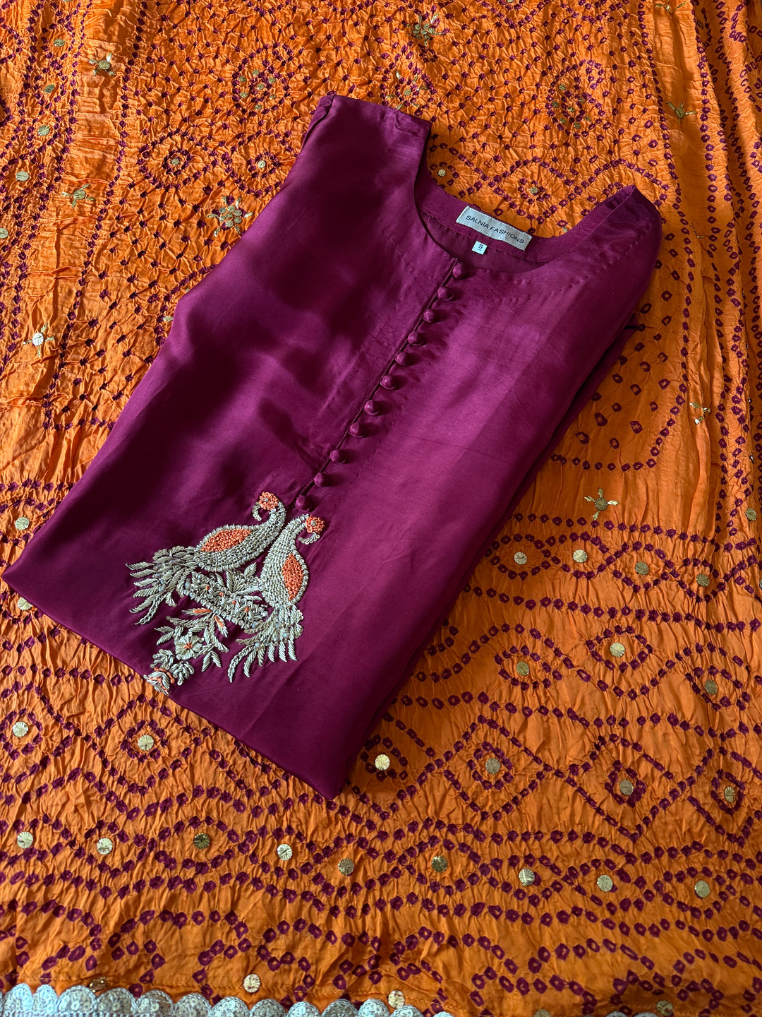 CUSTOM SERIES PURE SILK CHUNRI SUITS CHSF07