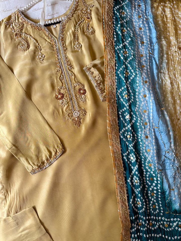CUSTOM SERIES PURE SILK CHUNRI SUITS CHSF06
