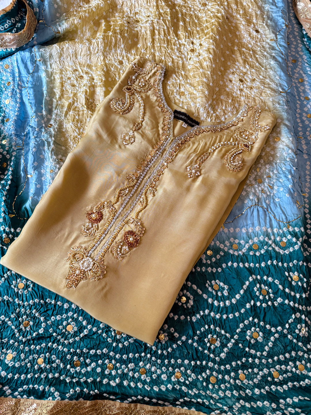 CUSTOM SERIES PURE SILK CHUNRI SUITS CHSF06