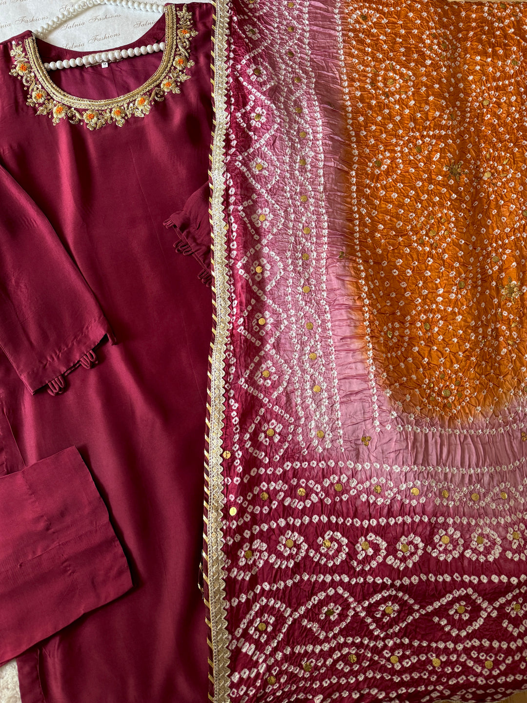 CUSTOM SERIES PURE SILK CHUNRI SUITS CHSF01