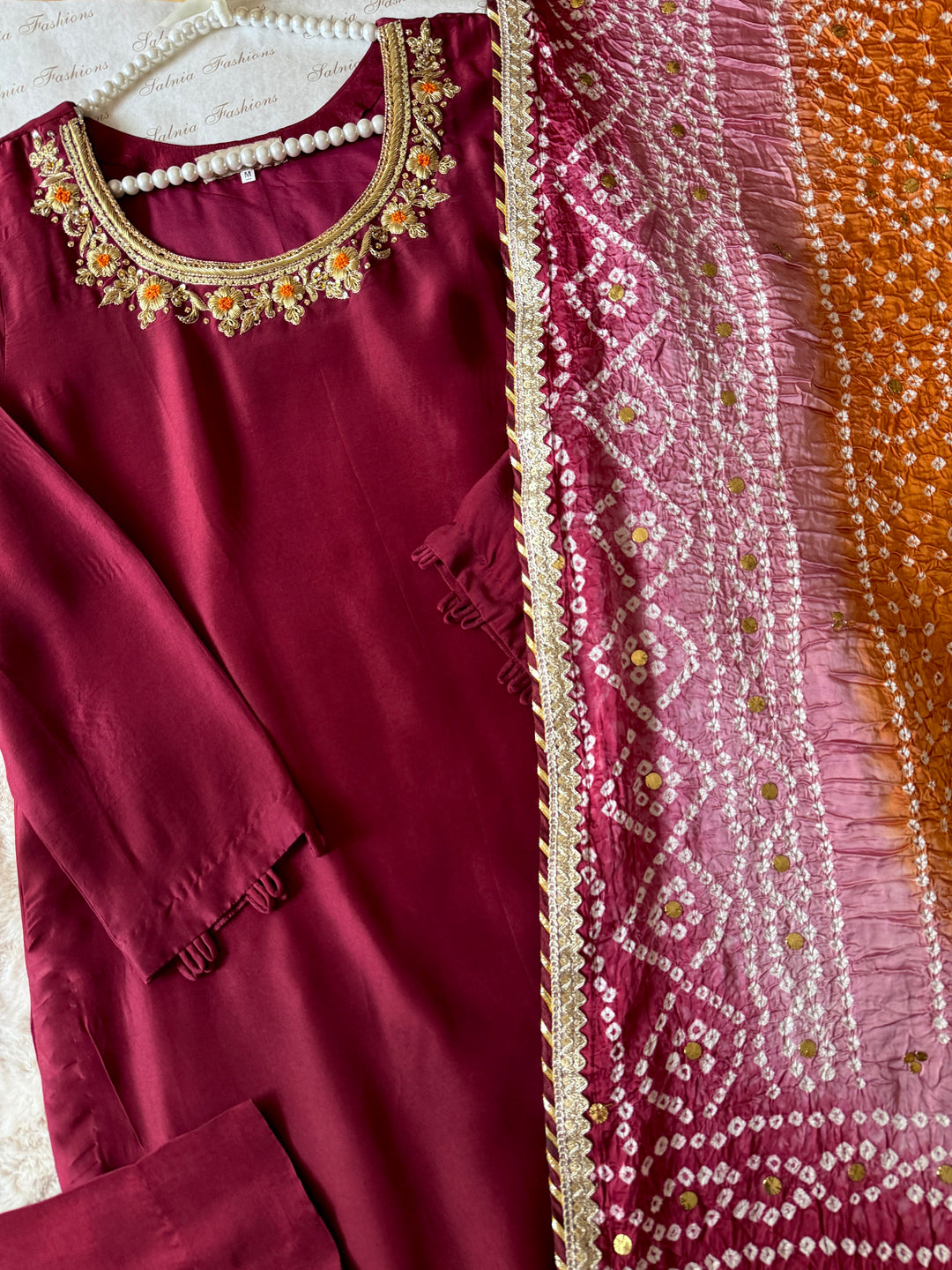 CUSTOM SERIES PURE SILK CHUNRI SUITS CHSF01