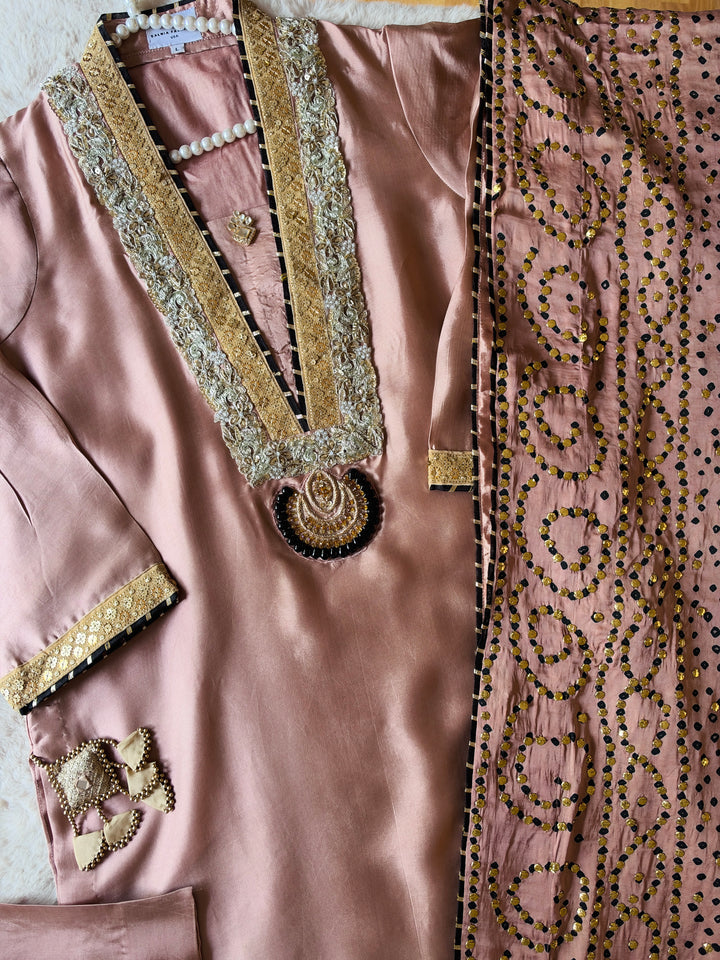CUSTOM SERIES PURE SILK CHUNRI SUITS CHSF13