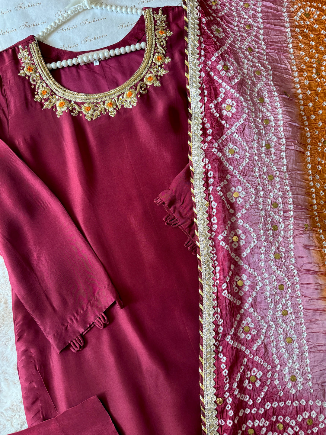 CUSTOM SERIES PURE SILK CHUNRI SUITS CHSF01