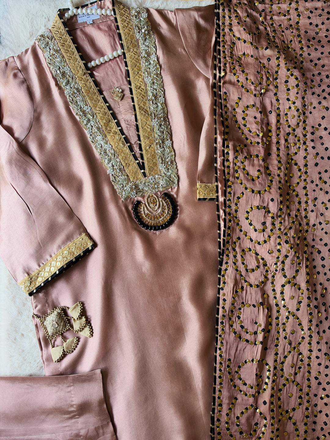 CUSTOM SERIES PURE SILK CHUNRI SUITS CHSF13