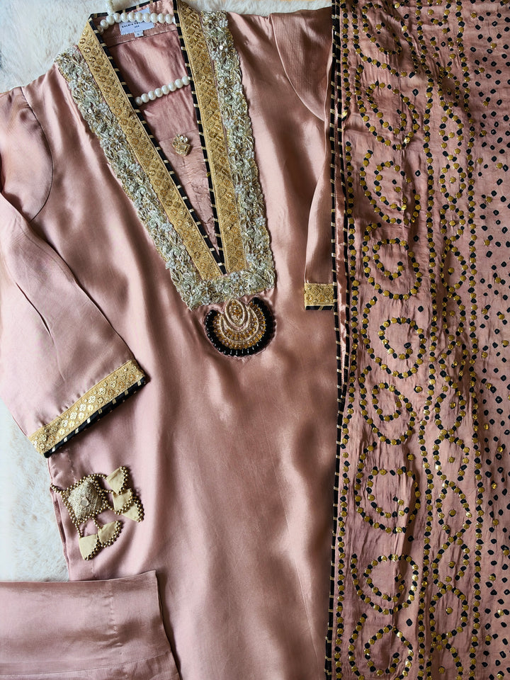 CUSTOM SERIES PURE SILK CHUNRI SUITS CHSF13