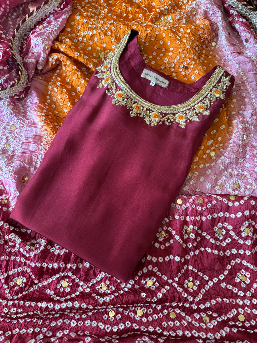 CUSTOM SERIES PURE SILK CHUNRI SUITS CHSF01