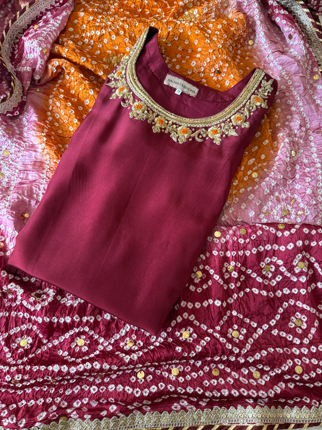 CUSTOM SERIES PURE SILK CHUNRI SUITS CHSF01