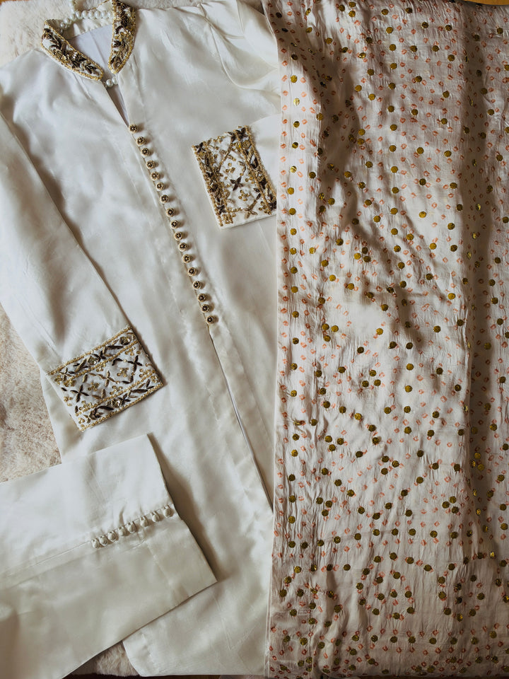 CUSTOM SERIES PURE SILK CHUNRI SUITS CHSF15