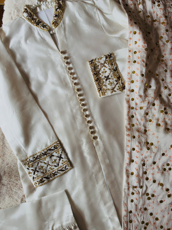 CUSTOM SERIES PURE SILK CHUNRI SUITS CHSF15