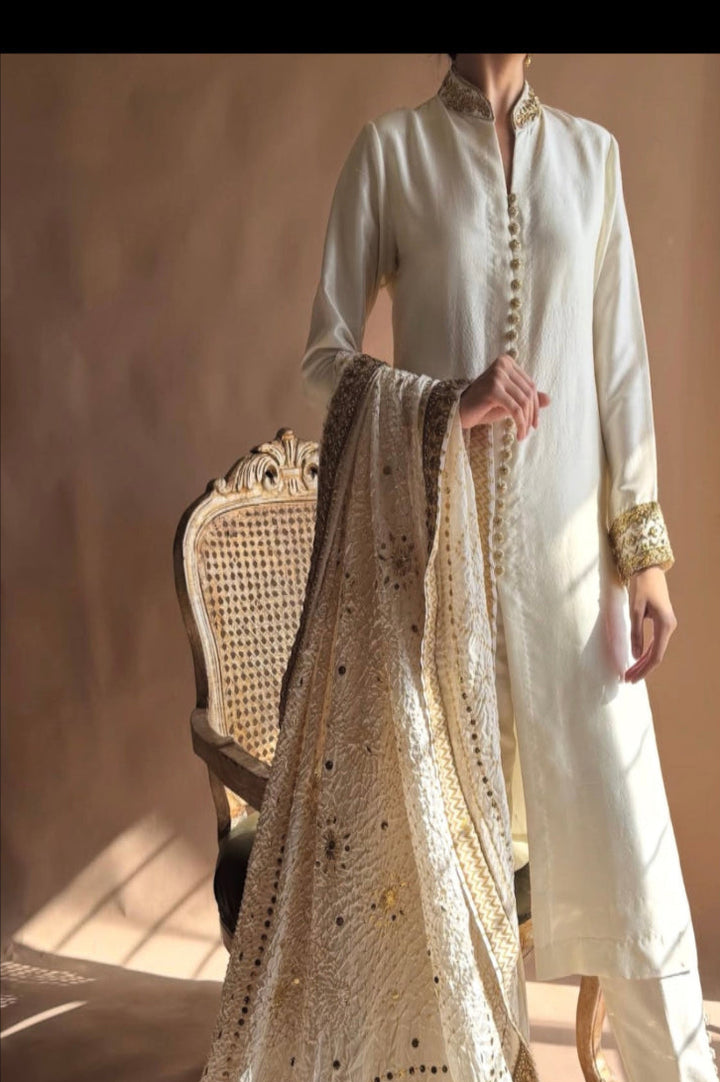 CUSTOM SERIES PURE SILK CHUNRI SUITS CHSF15