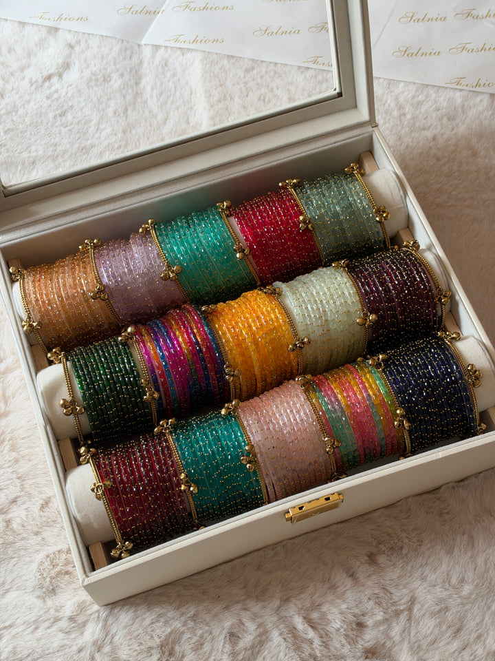 KASHMIRI RAINDROP GLASS BANGLES KHSF01