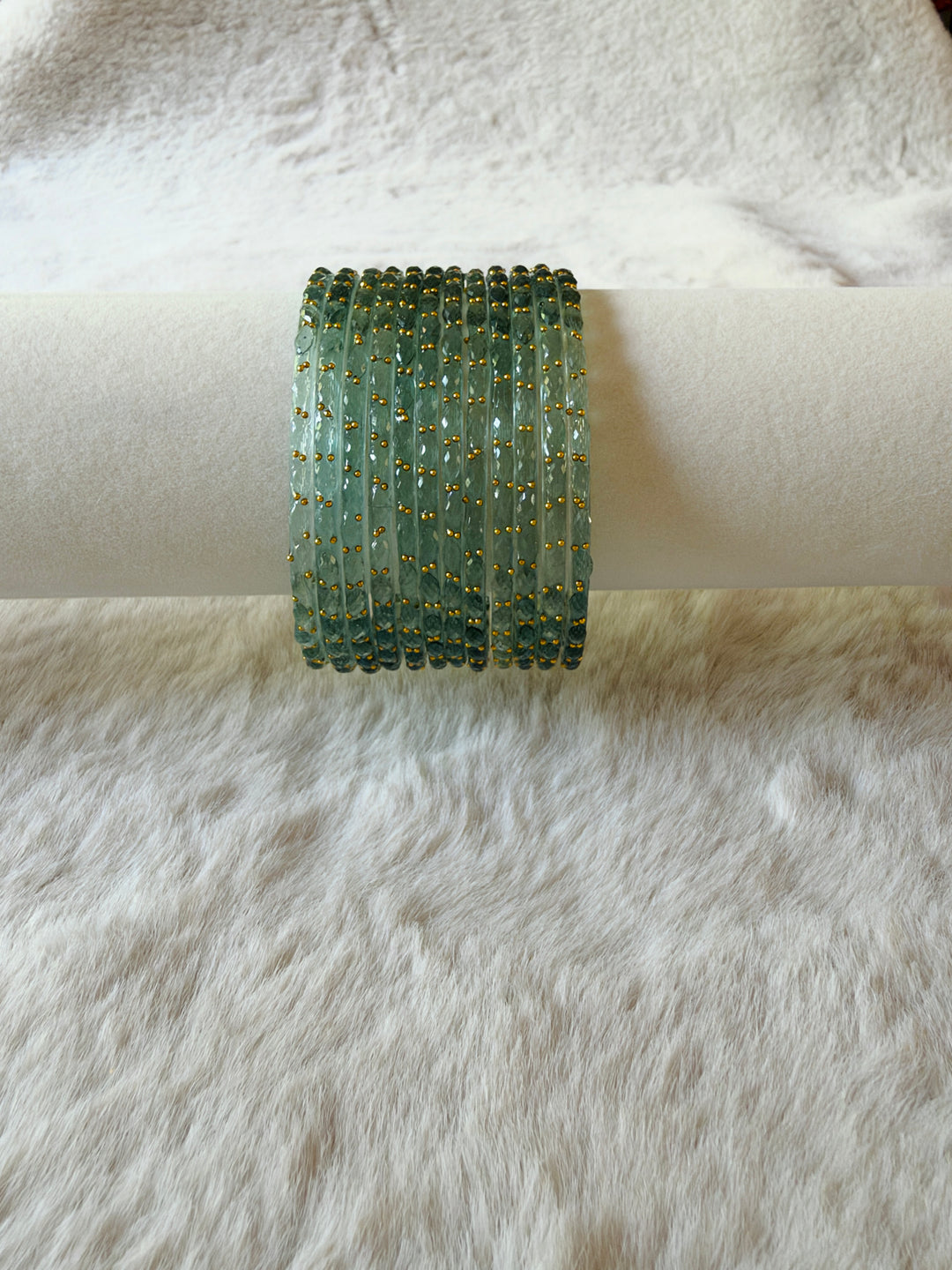 KASHMIRI RAINDROP GLASS BANGLES KHSF01